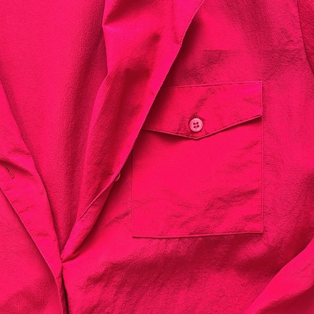 Vintage 100% Silk Long Sleeve Shirt, Button Down Blouse, Size 12 - Picture 3 of 5